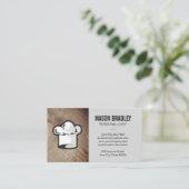 Rustiek hout | Catering | Persoonlijke Executive C Visitekaartje (Staand voorkant)