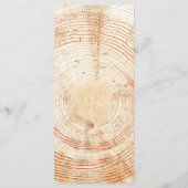 Rustiek Hout Corporate event logo Custom Menu (Achterkant)