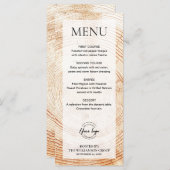 Rustiek Hout Corporate event logo Custom Menu (Voorkant / Achterkant)