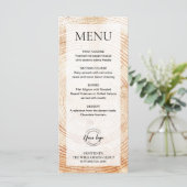 Rustiek Hout Corporate event logo Custom Menu (Staand voorkant)