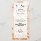 Rustiek Hout Corporate event logo Custom Menu (Voorkant)
