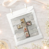 Rustiek Hout Cross Eerste Communie Foto Favor Bag Bedankzakje (Geknipt)