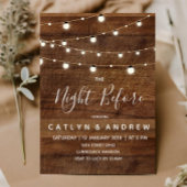 Rustiek hout de avond voor de uitnodiging