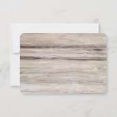 rustiek hout | Deer Wedding RSVP Kaart (Achterkant)