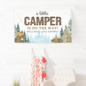Rustiek hout een beetje camper Baby shower Spandoek (Insitu)