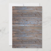 Rustiek hout elegante corporate Vakantie feest Kaart (Achterkant)