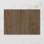 Rustiek Hout en Kant Details Kaarten (Achterkant)