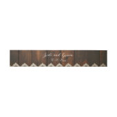 Rustiek Hout en Kant Uitnodigingen Wikkel (Vlak)