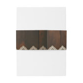 Rustiek Hout en Kant Uitnodigingen Wikkel (Achterkant Voorbeeld)