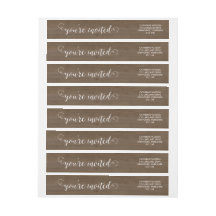 Rustiek hout en kant Wraparound