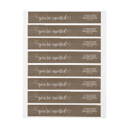 Rustiek hout en kant Wraparound