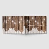 Rustiek hout en lantaarns gastenboek (Volledig)