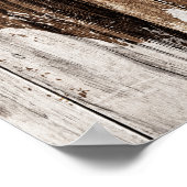 Rustiek hout en lantaarns poster (Hoek)