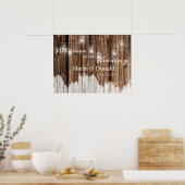 Rustiek hout en lantaarns poster (Keuken)