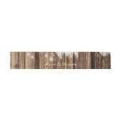 Rustiek hout en lantaarns uitnodigingen wikkel (Vlak)