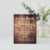 Rustiek Hout en Mand Thanksgiving Custom Kaart (Staand voorkant)
