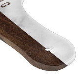 Rustiek Hout en Marmeren Familie Quote Custom Name Snijplank (Hoek)