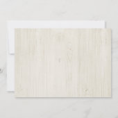 Rustiek hout en String Lights Monogram Initiaal Notitiekaartje (Achterkant)