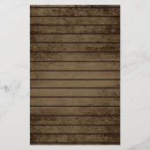 Rustiek hout en verlichting bingogame flyer (Achterkant)