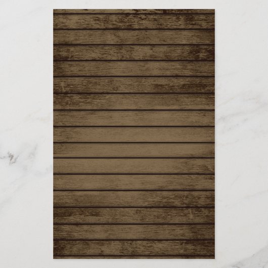 Rustiek hout en verlichting bingogame flyer (Achterkant)