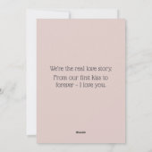 Rustiek hout en verlichting Happy Valentines Day K Feestdagenkaart (Achterkant)