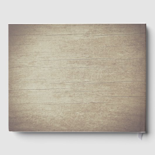 Rustiek hout en vetplanten schuur bruiloft gastenboek (Achterkant)