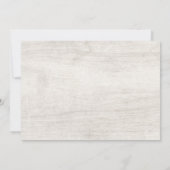 Rustiek hout & Eucalyptus Botanisch Vrijgezellenfe Kaart (Achterkant)