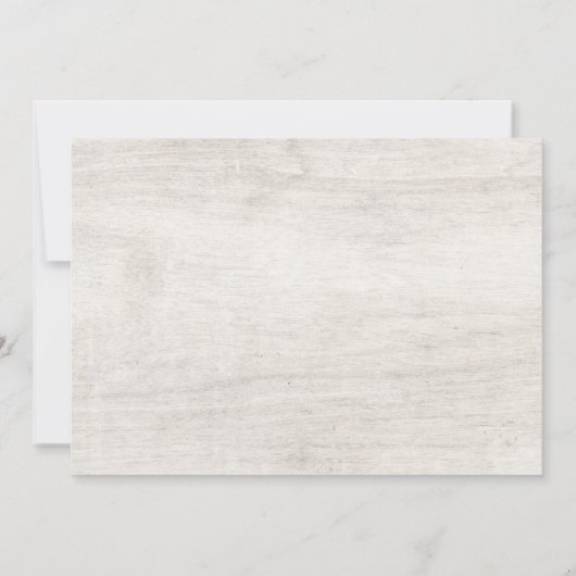 Rustiek hout & Eucalyptus Botanisch Vrijgezellenfe Kaart (Achterkant)