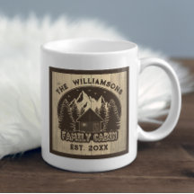 Rustiek Hout Familie Cabin Huis Bruin Naam Keepsak