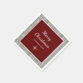 Rustiek Hout Familie Eenvoudig Kerstfeest Servet (Hoek)