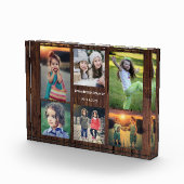 Rustiek hout familie foto collage fotoblok (Rechts)