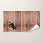 Rustiek hout familienaam eland badhanddoek set bad handdoek (Handdoek)