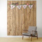 Rustiek Hout Foto Achtergrond Tapestry Wandkleed (In situ)