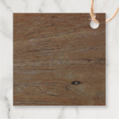 Rustiek hout foto land bruiloft Dank u Bedankjes Labels (Achterkant)