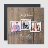 Rustiek Hout Fotocollage Custom (Voorkant / Achterkant)