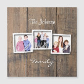 Rustiek Hout Fotocollage Custom (Voorkant)