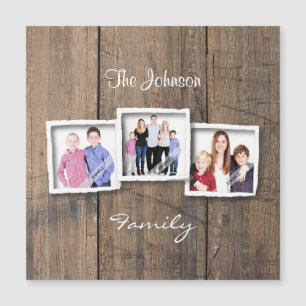 Rustiek Hout Fotocollage Custom