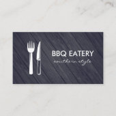 Rustiek Hout Gebruiksvoorwerpen BBQ Eatery Visitekaartje (Voorkant)