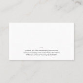 Rustiek hout gebruiksvoorwerpen | Marmer | Uitvoer Visitekaartje (Achterkant)