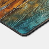 Rustiek hout geschilderd gepersonaliseerde naam bureaumat (Hoek)