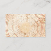 Rustiek hout gesneden plak bruiloft rvp informatiekaartje (Achterkant)