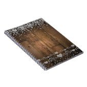 Rustiek Hout Glam Diamonds Glitter Wedding Planner Notitieboek (Rechterzijde)