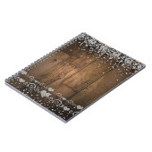 Rustiek Hout Glam Diamonds Glitter Wedding Planner Notitieboek (Linkerzijde)
