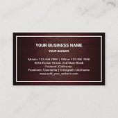 Rustiek Hout Goud Huishoudelijke Toestellen Repara Visitekaartje (Achterkant)