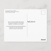 Rustiek Hout Graduatie Partij Uitstel Briefkaart (Achterkant)