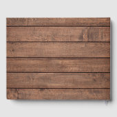 Rustiek Hout Groen Liefdevolle Geheugenfoto Begraf Gastenboek (Achterkant)