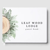 Rustiek hout groen vakantiewoning Bed Ontbijt Gastenboek (Voorkant)