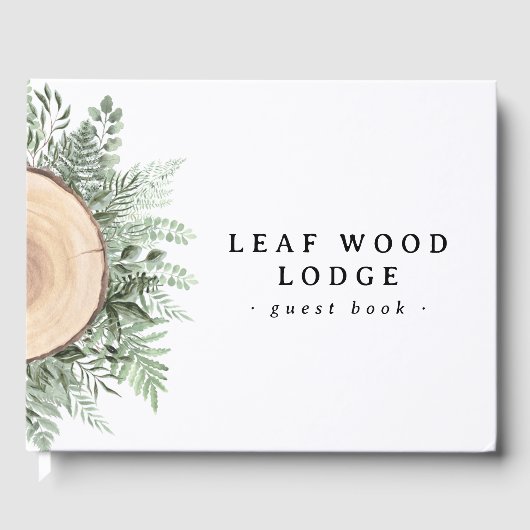 Rustiek hout groen vakantiewoning Bed Ontbijt Gastenboek (Voorkant)