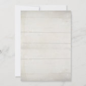 Rustiek Hout Herfst Kleur Blush Geel Perzik Bloeme Kaart (Achterkant)