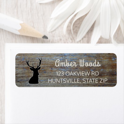 Rustiek hout | Herten van boskoeken Etiket (Insitu)